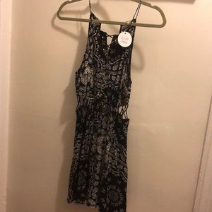 En Creme Bandana Print Dress